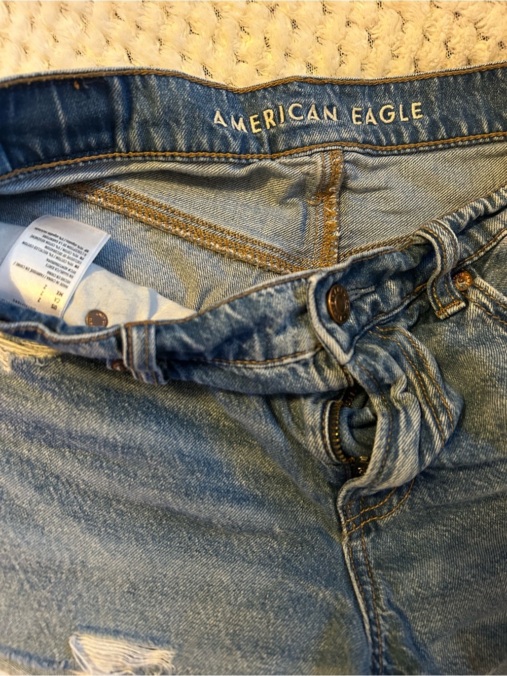 American Eagle Light Wash Denim Jean shorts